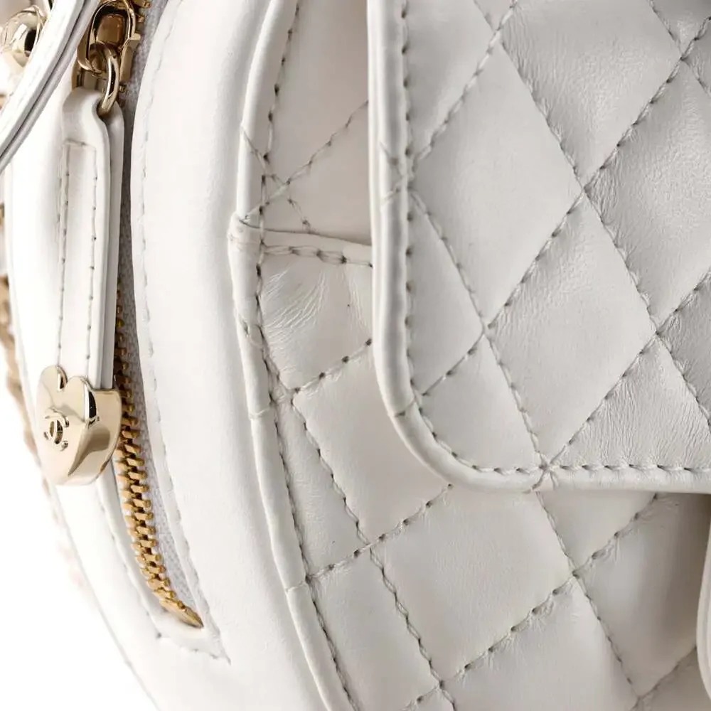 Chanel Cc In Love Heart Bag Quilted #256625C47B - Picture 6 of 7